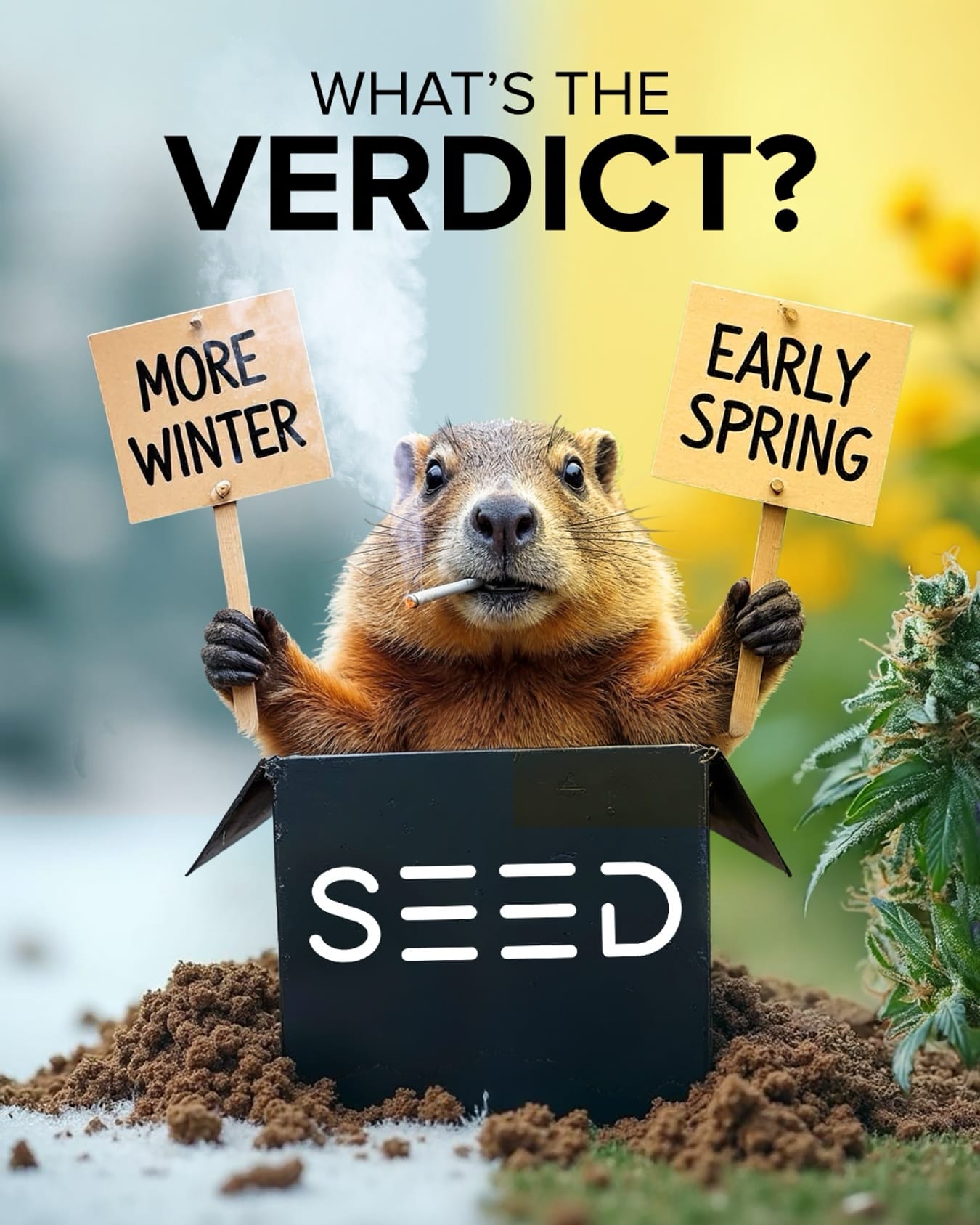 Groundhog Day is coming!
What do you think Punxsutawney Phil will say tomorrow? ️

Either way, we’ve got the perfect stash to match the season

 FUN FACT: Punxsutawney Phil has been predicting the weather since 1887, but he’s only right about 39% of the time—so maybe don’t bet your stash on it.