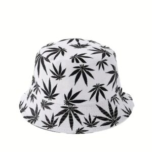 Weed Bucket Hat  |  White