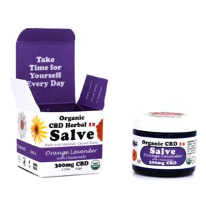 Organic Orange Lavender CBD Salve | Mini Jar | The Healing Rose