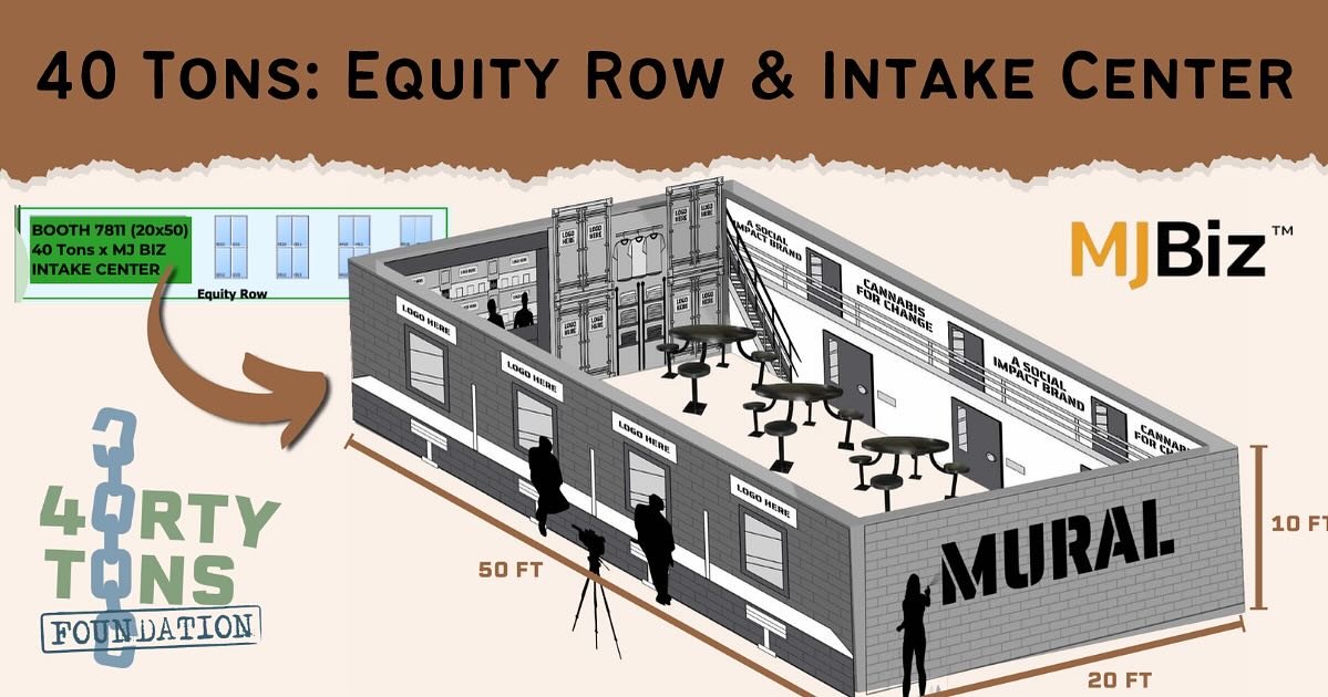 CORE is joining 40 Tons at the MJBiz Conference in Las Vegas, Dec 3-6, to raise awareness for non-violent cannabis offenders that are currently behind bars.

40 Tons has less than 2 weeks to meet their $40,000 goal to cover the hard costs of building and staffing Equity Row and The Intake Center. Follow the link in our bio to DONATE.

The legal cannabis industry is set to gross $44 billion dollars in 2025, yet non-violent cannabis offenders are still behind bars, away from their families and communities, often in the very same states making all of the tax revenue.